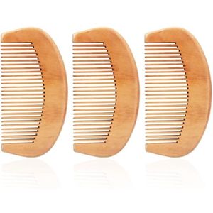 Houten Werkkammen Set van 3 - Geschikt voor Kammen, Stylen en Trimmen van Kapsels