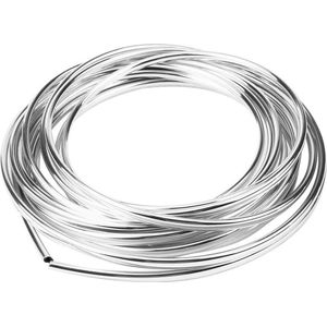 Auto deurrandbescherming - 6 m zilver - bescherming autodeur - zilveren randbescherming .