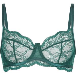 Hunkemöller Dames Lingerie Niet voorgevormde beugel bh Isabelle - Groen - maat B70