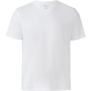 s.Oliver - Blouse - Wit - Klassieke Blouse - Halve Mouw