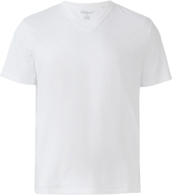 s.Oliver - Blouse - Wit - Klassieke Blouse - Halve Mouw