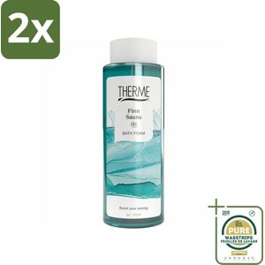 Therme - Finn Sauna - Badschuim - Verfrissend - Verzorgend - 500ml - Voordeelverpakking - 2 stuks - Eucalyptus - Menthol