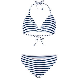JUJA - bikini voor meisjes - wit blauw - gestreept - 170/176cm