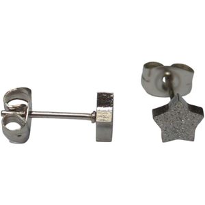 Aramat Jewels Oorbellen - Ster Oorbellen Staal - Verjaardag Cadeautje - Roestvrij staal - Mannen - Kinderen - [3mm,4mm,5mm,6mm,7mm,8mm]