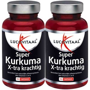 2x Lucovitaal Super Kurkuma X-tra Krachtig 90 capsules