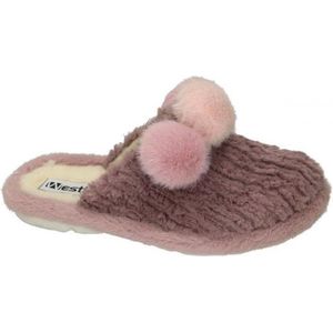 Westland -Dames -  roze donker - pantoffels - maat 39