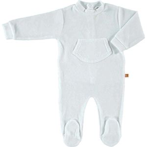 Limobasics boxpakje / baby pyjama biologisch wit velours - maat 46