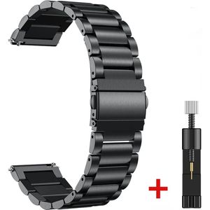 DrPhone ELITE - 20MM Metalen RVS Horlogeband - Perfecte Pasvorm - Inclusief aanpaskit - Universeel