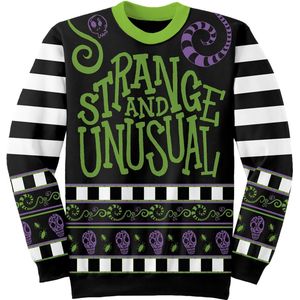 Sweatshirt - Strange & Unusual - Zwart - 100% Acryl