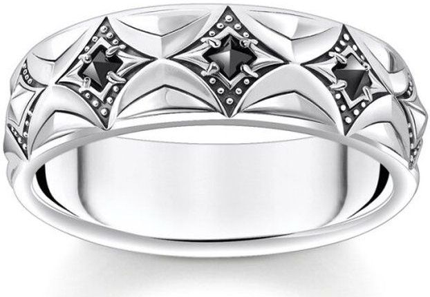 Thomas Sabo - TR2453-643 - Ring - Zwart - 925er Zilver - Zirkoon