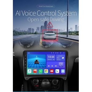 9in Car Stereo for TT MK2 2006-2014 4+64G for CarPlay Android Auto GPS Navigation Android 14 Car Radio with Bluetooth Wifi FM/RDS SWC Mirror Link + AHD Backup Camera Mic