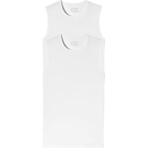 SCHIESSER 95/5 tanktops (2-pack) - O-hals - wit - Maat: 4XL