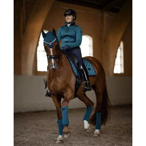 Equestrian Stockholm Zadeldek Aurora Blues Darkturquoise - Darkturquoise - dressuur Paard