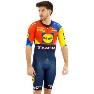Santini Team Aero Lidl-trek 2025 Wieler Skinsuit Oranje L Man