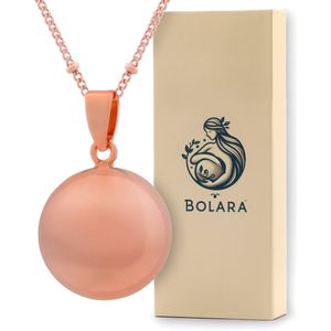 Bolara Zwangerschapsketting met Babybel - Rosé Goud - 110cm + 5cm verstelbaar - Babyshower cadeau voor aanstaande moeders