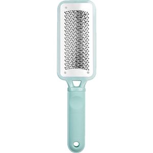 Vijl, 1 roestvrijstalen eeltverwijderaar, professioneel voetverzorgingsinstrument voor het verwijderen van harde huidhoeken op droge en natte voeten