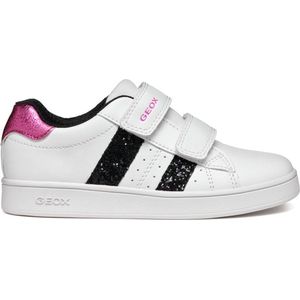 GEOX J ECLYPER GIRL Meisjes Sneakers - WHITE/BLACK - Maat 28