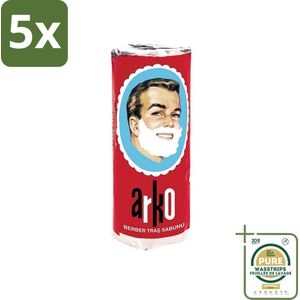 5 x Arko - Scheerzeep - Verzorgt en Beschermt de Huid - 75 ml - Grootverpakking - Scheerzeep - Scheermiddel - Schuim - Huidbescherming - Traditioneel Scheren