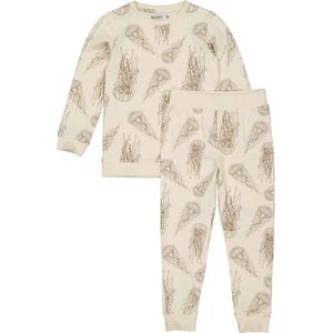 Quapi Unisex pyjama - Puck A - AOP Wit animal maat 92
