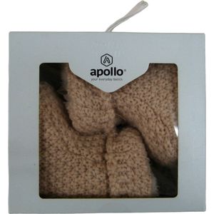 Apollo gebreide babyslofjes maat 50/56 (Newborn) - Old Pink