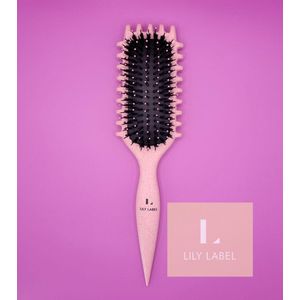 Pink Original Lily Label Define Styling Brush - Define Styling Brush Pink - Krullen borstel - Styling Borstel - Haarborstel - Definiërende Borstel - Curly Girl - CG Proof - Krullen - Detangler - Incl gratis snelle verzending