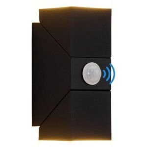 ApexArte® Buitenlamp met Bewegingssensor - Wandlamp Buiten - Tuinverlichting - Zwart