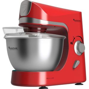 TurboTronic TT-002 Pro-Mix Keukenmachine - Foodprocessor - Staande Keukenmixer- keukenrobot- 5 Liter - 2000W - Rood
