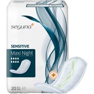 Seguna Sensitive Maxi Night - Incontinentie Inleggers - 4 Pakketten van 20 Stuks