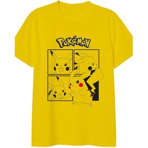 T-shirt - Pokemon - Pikachu - Geel - Small