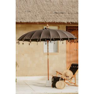 Bali parasol - zwart - 280 cm