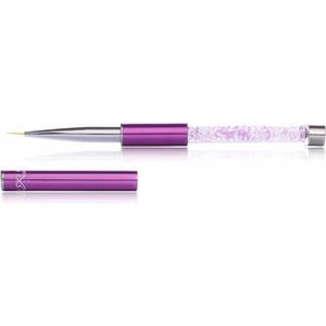 Cosmetics Zone Gesloten Decoratie Kwast Paars Kristallen - 9mm. #6