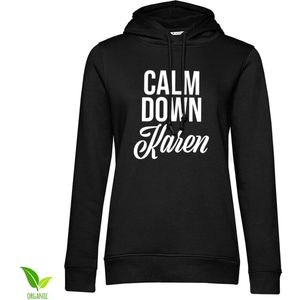 Hybris Calm Down Karen Girls Hoodie Damen Black-S