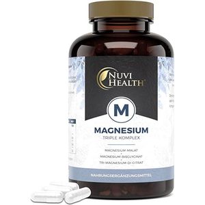 Magnesium Trio Capsules | Magnesiumbisglycinaat, Magnesiumcitraat & Magnesiummalaat - 240 Capsules - NH