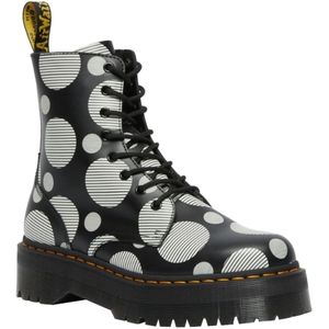 Dr Martens - Jadon Polka Dot Smooth - Enkellaarsjes - Zwart - Platform