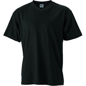 James and Nicholson Heren V Hals Tee (Zwart)