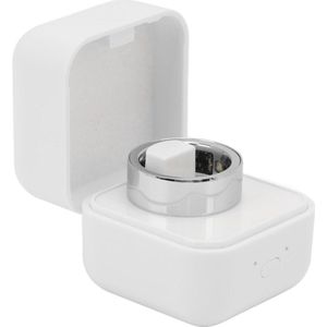 Health Tracker Fitness Ring - Hartslag Lichaamstemperatuur Slaapmonitoring - Heren Dames - Oplaadetui Zilver (NEE 20) .