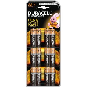 Duracell Plus Power AA Alkaline Batterijen 4x6 Stuks