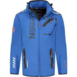 Geographical Norway Royaute Softshell Jas Hardblauw/Zwart - 3XL