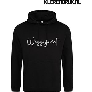 Weggejorist | Hoodie | Sweater | Capuchon | Trui | Hooded | Print | Weggejorist | Feest | Carnaval | Party | Zwart | Maat XL