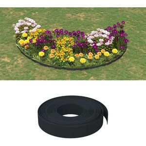 vidaXL-Tuinranden-2-st-10-m-10-cm-polyetheen-zwart