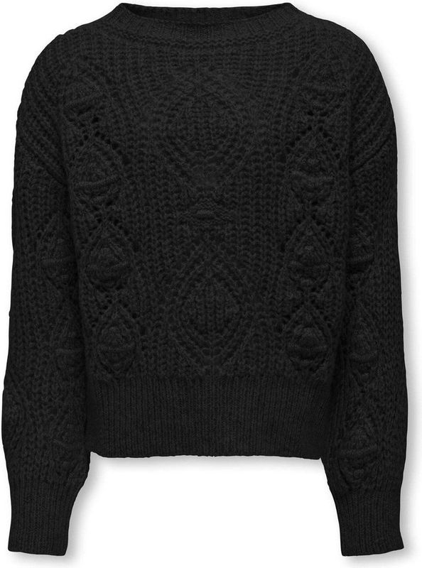 ONLY meisjes kids trui ROSETTA Black Black Glitter Regular Fit