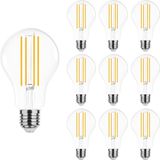 Modee E27 LED Filament Lamp 15W - 2000lm - 2700K - Extra Warm Wit - Dimbaar - LED Lamp A70 - Vervangt 134W Gloeilamp - 10 stuks