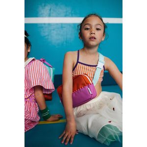 Sticky Lemon - bikini - better together - stripes - leather ball + golf green