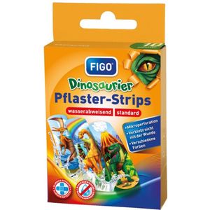 Figo® | 3 x 10 Dinosaurus kinderpleisters | Dino | 56x18mm | diverse kleuren en prints