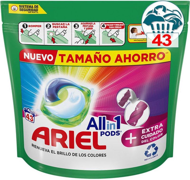 Ariel - All in 1 Pods - Kleur - 43 Stuks - Wasmiddel