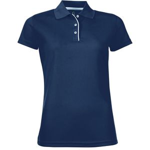 SOLS Dames/dames Performer korte mouw Pique Polo Shirt (Franse marine)