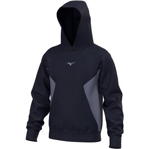Mizuno Athletics Hoodie Baritone Blauw/Blauw Granite Heren Maat S