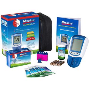 Swiss Point of Care Mission 3-in-1 Cholesterolmeter - Luxe Starterspack - CE0123-gecertificeerd