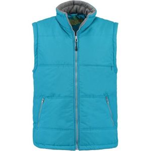 Basic bodywarmer turquoise voor heren - winddichte mouwloze sport vesten XL (42/54)