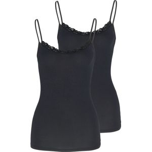 Nina von C Dames spaghettitop 2 pack Cosy